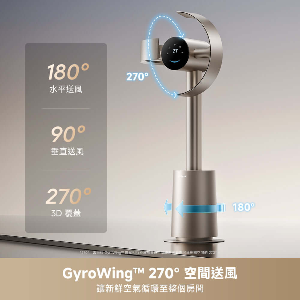 DREAME MF10 無葉氣循環扇 GyroWing 270 度空間送風